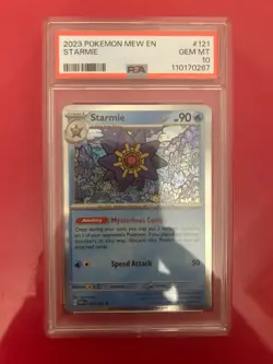 PSA 10 2023 Pokemon MEW EN Starmie #121 GEM MINT Slab - Image 1