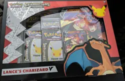 Pokemon Celebrations Collection Box Lance's Charizard V Sealed Box READ - Image 1
