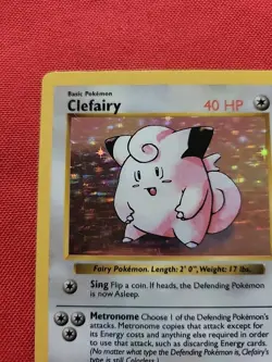 Pokemon: Clefairy #5/102 Shadowless Base Set Holo Rare 1999 Vintage WOTC - LP/MP - Image 4