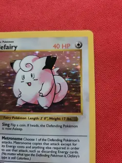 Pokemon: Clefairy #5/102 Shadowless Base Set Holo Rare 1999 Vintage WOTC - LP/MP - Image 5