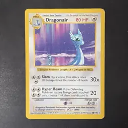 Pokemon Vintage Shadowless Rare Dragonair Base Set WotC 1999 18/102 - Image 1