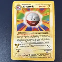 Electrode - Base Set SHADOWLESS - 21/102 - Non-Holo - Pokemon TCG - MP - Image 1
