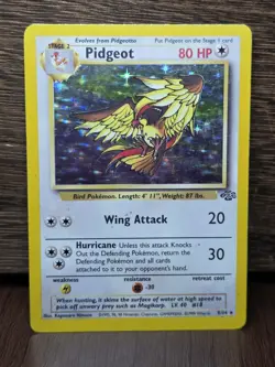 Pokemon TCG Pidgeot Jungle 8/64 Holo Unlimited Holo Rare Vintage MP - Image 1