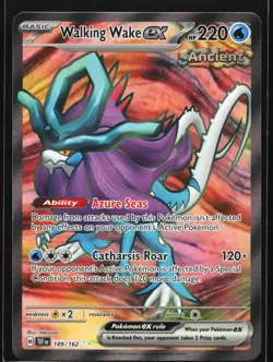 Pokemon Walking Wake ex 189/162 Temporal Forces Ultra Rare Full Art Holo NM - Image 1