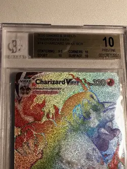 2020 Pokemon Charizard VMAX #74 Champions Path BGS 10 Pristine - Rare Gem - Image 2
