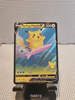 Pokemon Celebrations Set Holo Surfing Pikachu V 008/025 - NM-MT OC1634 - Image 1