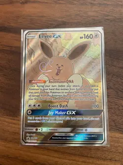 Pokemon TCG Eevee GX SM233 Full Art Promo Black Star Ultra Rare Holo NM - Image 1