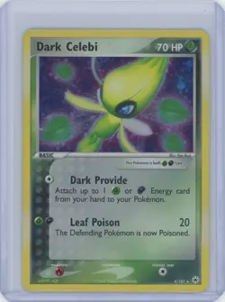 Dark Celebi Holo 4/101 EX Hidden Legends Pokemon 2004 - Image 1