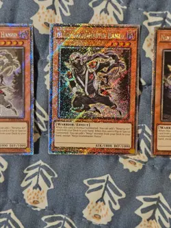 3x Ninja Grandmaster Hanzo (Platinum Secret Rare) RA04-EN173 1st Edition Yugioh - Image 2