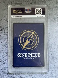 One Piece Monkey.D.Luffy OP05-119 SEC Wanted Poster 1/1 PSA Error Card Grade 10 - Image 2