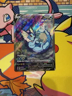 Pokemon Card - Vaporeon V Black Star Promo SWSH181 - Image 1