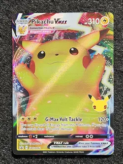 Pikachu VMAX SWSH062 Sword & Shield Celebrations Promo Card - Image 1