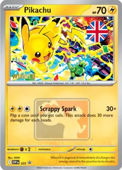 Pokemon Pikachu World Championship 2025 Promo Winner Card SVP 225 English NM - Image 1
