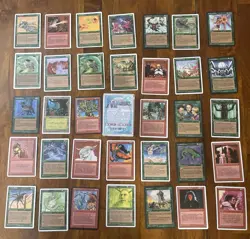 1995 Magic the Gathering: Ice Age Starter Deck 64 Cards OPENED - Image 1