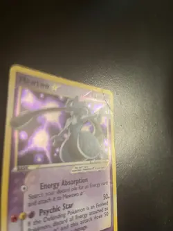 Mewtwo Gold Star 103/110 EX Holon Phantoms Pokemon Card Ungraded Moderate Play - Image 5