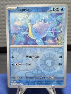 Pokemon TCG Lapras Reverse Holo Card 031/142 Stellar Crown Sv07 - Image 1