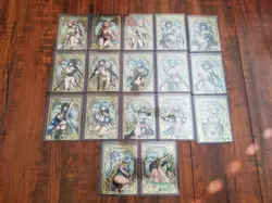Lot of 17 - Genshin Impact - Goddess Story Gold Metal Cards - Image 1