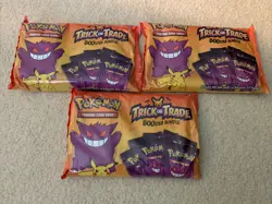 Lot of 3 Pokemon TCG Halloween Trick or Trade Booster Bundle 40 Packs 120 Cards - Image 1
