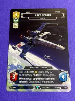 NM Red Leader Prestige 1027 Star Wars Unlimited JTL Jump To Lightspeed SWU - Image 1
