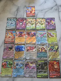 Pokemon Modern 21 Cards Lot EX V Holo - Image 1