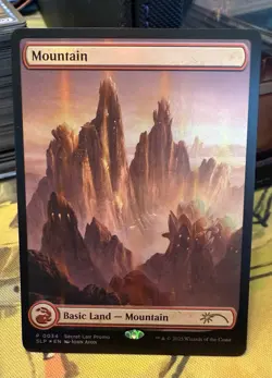 Foil Red Lotus Full-Art Mountain 0034 Secret Lair Promo John Avon - Image 1