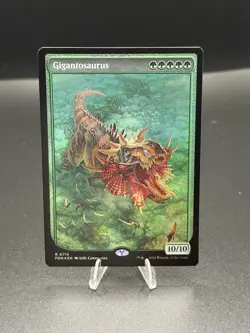 MTG ** FOIL ** Gigantosaurus (FULL ART) - Foundations 0718 - Image 1