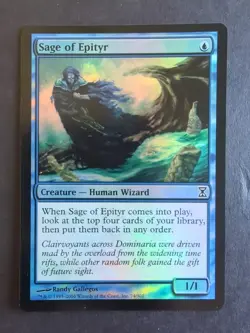 MTG Magic the Gathering 1x FOIL Sage of Epityr - Time Spiral x1 - Image 1