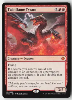 MTG - Twinflame Tyrant M Foundations 97 LP-NM - Image 1