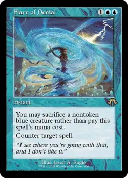 Flare of Denial *RETRO FRAME* - Modern Horizons 3 - NM/LP - MTG Single - Image 1