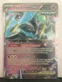 Iron Crown ex 081/162 Near Mint Condition Card Pokemon TCG! Read Description! - Image 1