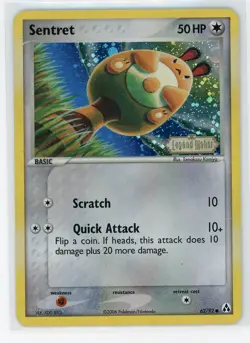 Pokemon TCG - Sentret 62/92 - Legend Maker - Stamped Reverse Holo - Image 1