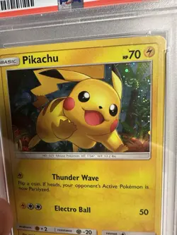 Pikachu SM76 BSP Pokemon 2017 Shining Legends Pin Collection PSA 9 SWIRL! - Image 3