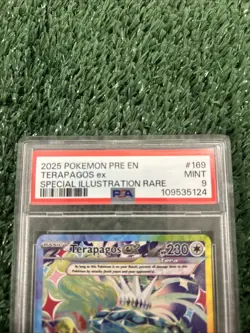 2025 Pokemon Prismatic Evolutions Terapagos ex Special illustrations Rare PSA 9 - Image 3