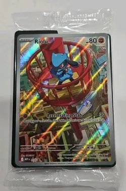 SEALED Riolu Pokemon Center Edition 010 Mega Evolution ETB Promo - Pokemon TCG - Image 1