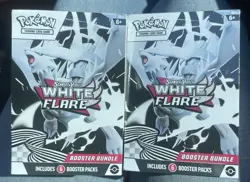 LOT OF 2 Pokemon Scarlet & Violet - White Flare Booster Bundle - SEALED - Image 1