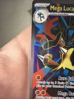 Pokemon TCG Mega Lucario EX 160/132 Ultra Rare Holo NM Mega Evolutions Full Art - Image 3