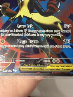 Pokemon TCG Mega Lucario EX 160/132 Ultra Rare Holo NM Mega Evolutions Full Art - Image 5