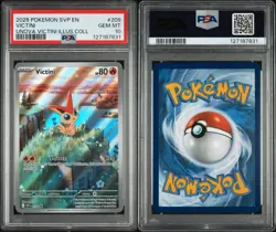 2025 POKEMON SVP EN-SV BLACK STAR PROMO #208 VICTINI PSA 10 - Image 3