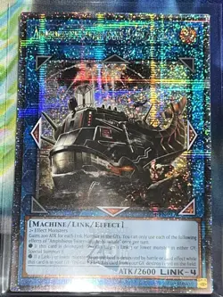 Yu-Gi-Oh! Amphibious Swarmship Amblowhale (QCR) RA04-EN077 Quarter Century Stamp - Image 1