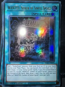 Yu-Gi-Oh Wanted: Seeker Of The Sinful Spoils RA03-EN074 Ultra Rare - Image 1