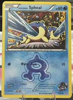 Team Aqua's Spheal & Sealeo & Walrein, 3 Card Set, Double Crisis - Pokemon TCG - Image 1