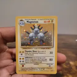 Pokemon Magneton Card 60 HP Holo Rare Vintage Trading Card - Image 1