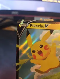 Pikachu v SWSH143 Holo Promo Card Sword & Shield NM - Image 2