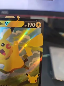 Pikachu v SWSH143 Holo Promo Card Sword & Shield NM - Image 3