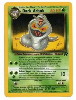 Pokemon Card: Dark Arbok 19/82 Team Rocket Set Rare! NM - Image 1