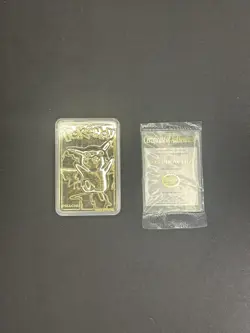 1999 BURGER KING POKEMON PIKACHU 23K GOLD CARD - Image 3