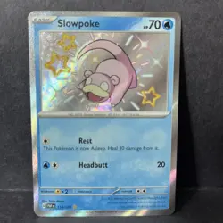 Pokemon TCG Slowpoke 116/091 SV Paldean Fates Baby Shiny Rare Card NM Condition - Image 1