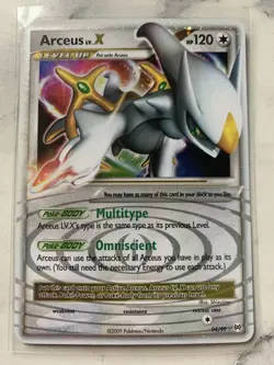 NM Pokemon Arceus Lv. X 94/99 Ultra Rare Card - Image 1
