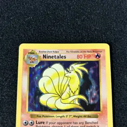 NINETALES - 12/102 - Base Set SHADOWLESS - Holo - Pokemon Card - MP - Image 2