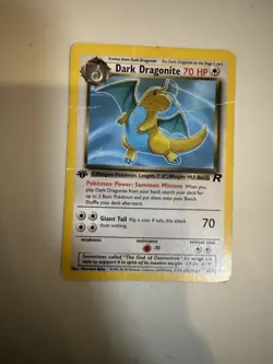 Dark Dragonite 22/82 Team Rocket 1st Edition non-holo Pokemon TCG Card - Image 1